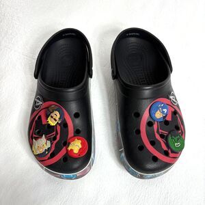 Crocs Crocband Clogs Avengers Ironman Rare Black and Red M6 W8